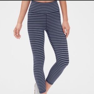 Gap Fit Striped Leggings High Waisted S 